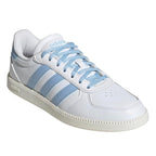 adidas WOMEN'S BREAKNET SLEEK SNEAKER - White/Blue/Off White
