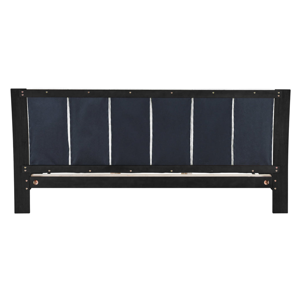 King Size Bed Frame Black and White