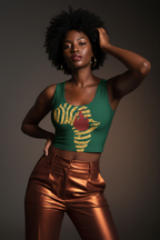 Africa Lit Crop Top