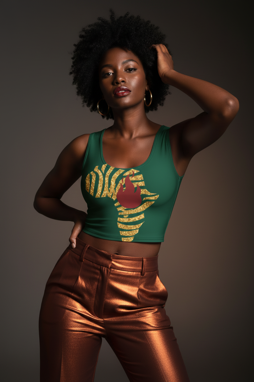 Africa Lit Crop Top