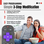 Anderic Substitute for Roku RC-GZ1 Streaming Stick Remote Control with Voice 3226001306 [RCGZ1]