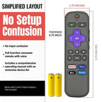 Anderic Substitute for Roku RC-GZ1 Streaming Stick Remote Control with Voice 3226001306 [RCGZ1]