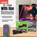 Anderic Substitute for Roku RC-GZ1 Streaming Stick Remote Control with Voice 3226001306 [RCGZ1]