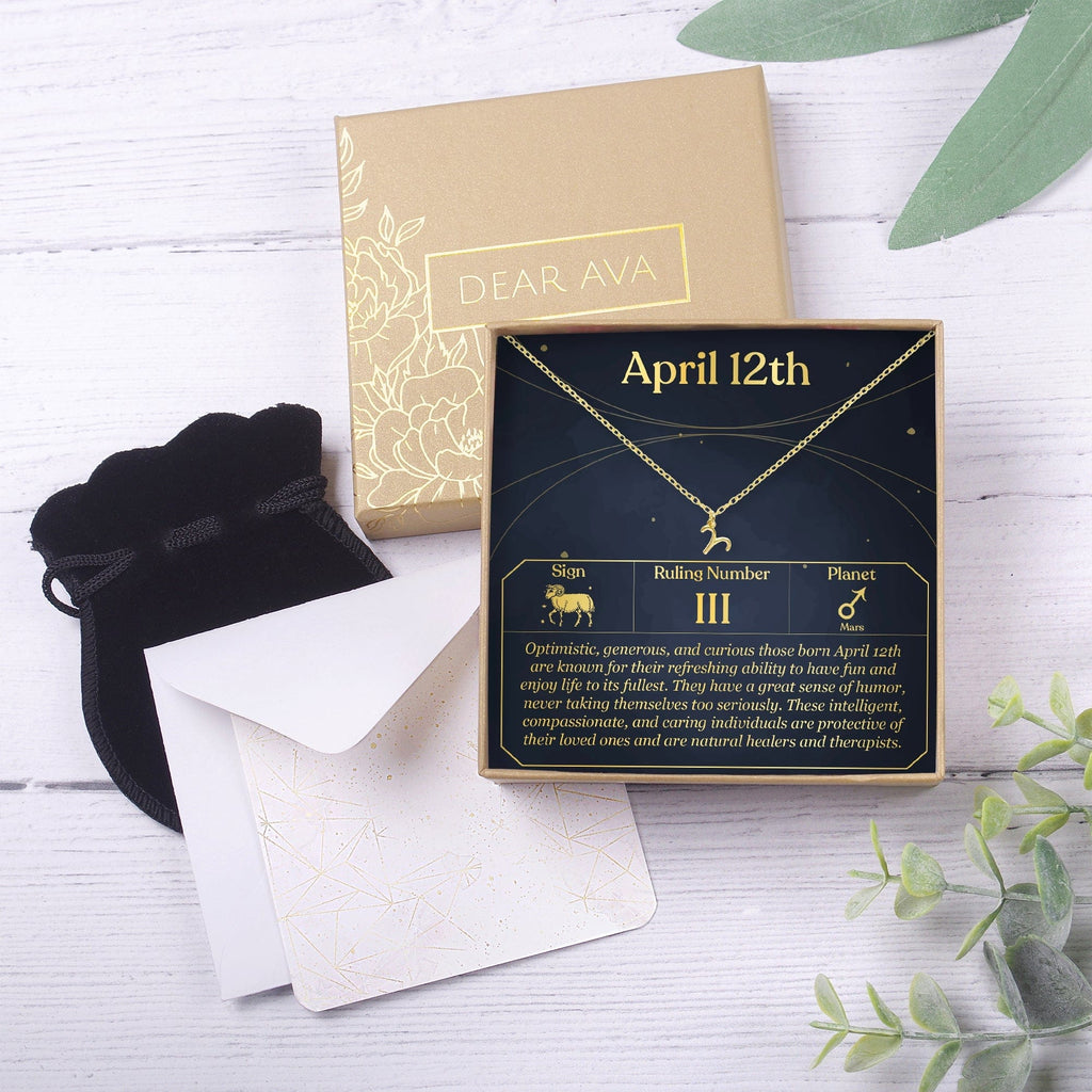 April 12th Aries Necklace