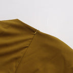 Asymmetric Cape Gown with Back Slit(MS216)