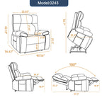ComfortMax Dark Oversized Lift Recliner Chair