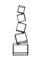 5-Tier Metal Geometric Bookshelf
