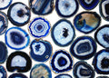 Blue Agate Slice Size #4 (4 To 4.5 Inches) (1 Piece)