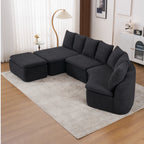 133'' Modular U-Shaped Sectional Compression Sofa
