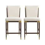 Modern Armless Counter Stool - Set of 2