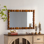 Vintage Wooden Carved Wall Mirror