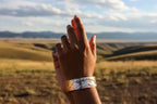 Copper Sculpted Angel Wing Frame Cuff
