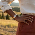 Copper Sculpted Angel Wing Frame Cuff