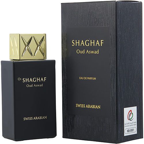 SHAGHAF OUD ASWAD by Swiss Arabian EAU DE PARFUM SPRAY 2.5 OZ