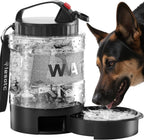 77oz Dog Travel Water Bottle with Bowl Leak Proof Hiking Camping Bottle