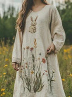Fashionable Casual Dress With Digital Print