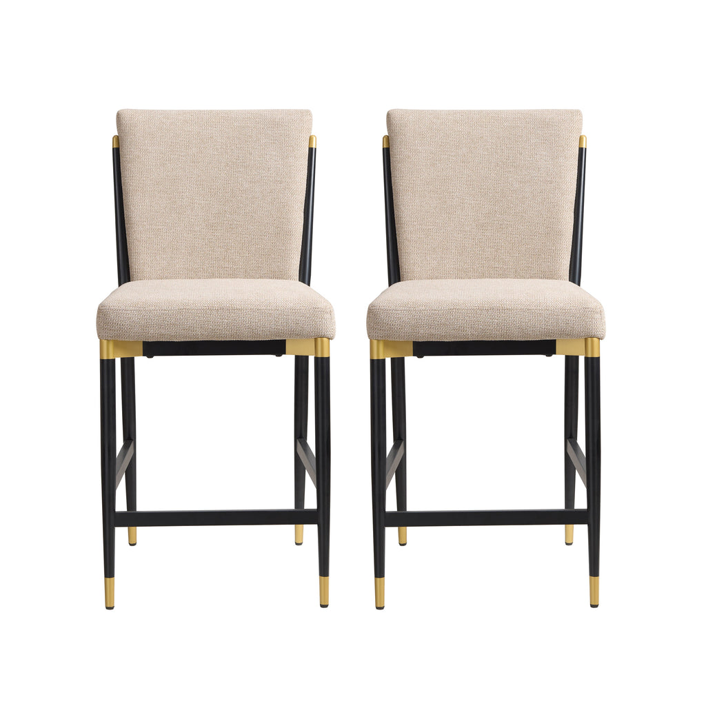 Modern Armless Counter Stool - Set of 2