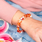 Feminine Force – Carnelian Orca Agate Bracelet