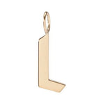 Gold Filled Charm Personalized Gotic Initial Letter Charm Necklace, Custom Old English Font Style, Delicate Initial Necklace For Women Men (Small) | A-213 to A-238, A-240 to A-265