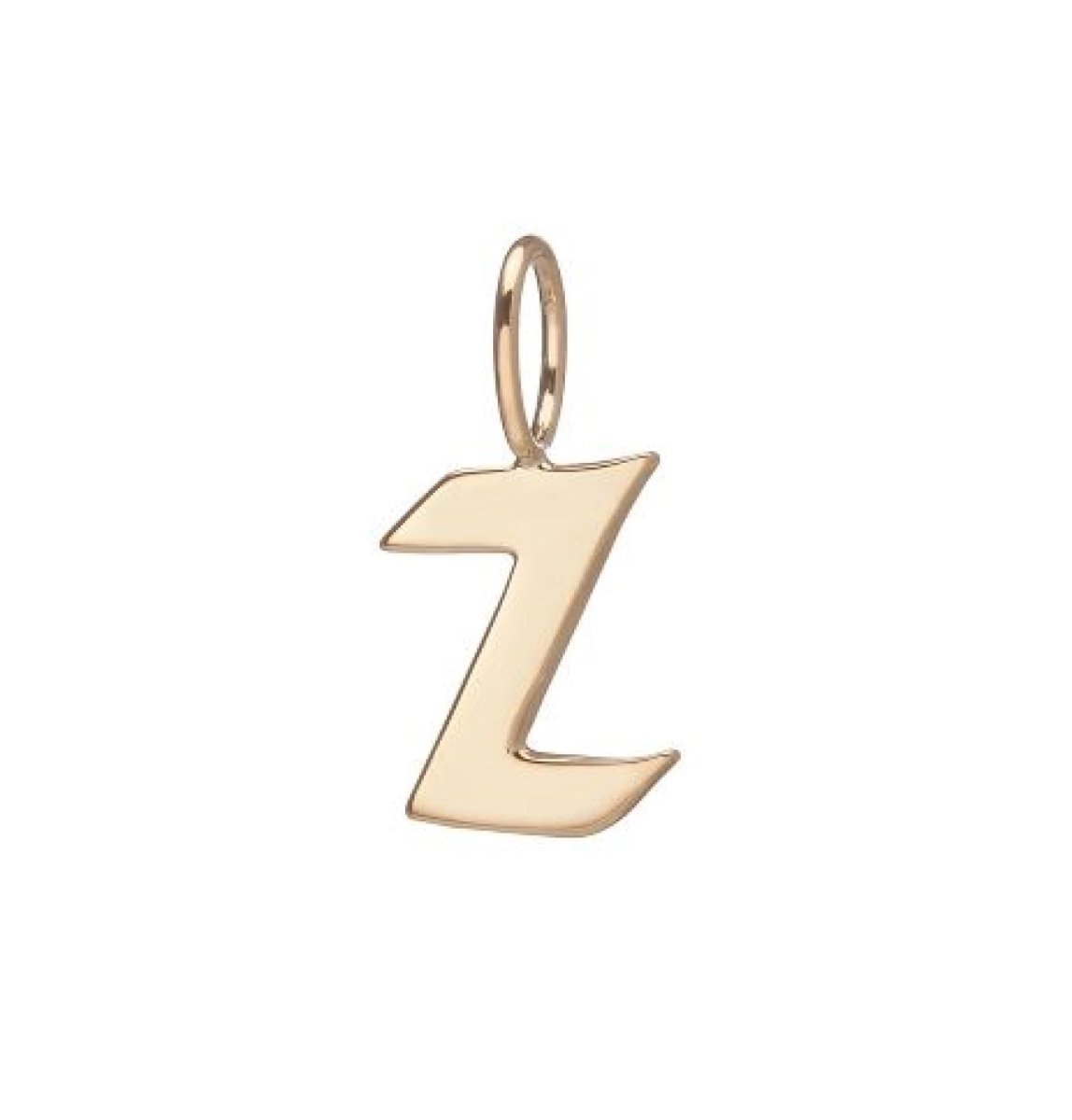 Gold Filled Charm Personalized Gotic Initial Letter Charm Necklace, Custom Old English Font Style, Delicate Initial Necklace For Women Men (Small) | A-213 to A-238, A-240 to A-265