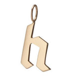 Gold Filled Charm Personalized Gotic Initial Letter Charm Necklace, Custom Old English Font Style, Delicate Initial Necklace For Women Men (Small) | A-213 to A-238, A-240 to A-265