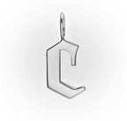Gold Filled Charm Personalized Gotic Initial Letter Charm Necklace, Custom Old English Font Style, Delicate Initial Necklace For Women Men (Small) | A-213 to A-238, A-240 to A-265