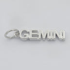 Gold Filled Zodiac Sign Script Words Mini Charm in Gold & Silver | A-A1815-A-A1820 | A-A1839-A-A1844