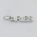 Gold Filled Zodiac Sign Script Words Mini Charm in Gold & Silver | A-A1815-A-A1820 | A-A1839-A-A1844