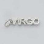 Gold Filled Zodiac Sign Script Words Mini Charm in Gold & Silver | A-A1815-A-A1820 | A-A1839-A-A1844