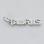 Gold Filled Zodiac Sign Script Words Mini Charm in Gold & Silver | A-A1815-A-A1820 | A-A1839-A-A1844