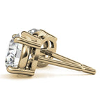 AGI Certified Lab Grown Diamond (G-VS) Stud Earrings in 14K White or Yellow Gold - Choose 1 CTW or 2 CTW