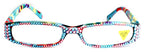 Elsa, (Bling) Reading Glasses women W (Full Crystal) (Rose, Aquamarine Blue) Genuine European Crystals  1.50 .. +3 NY Fifth Avenue