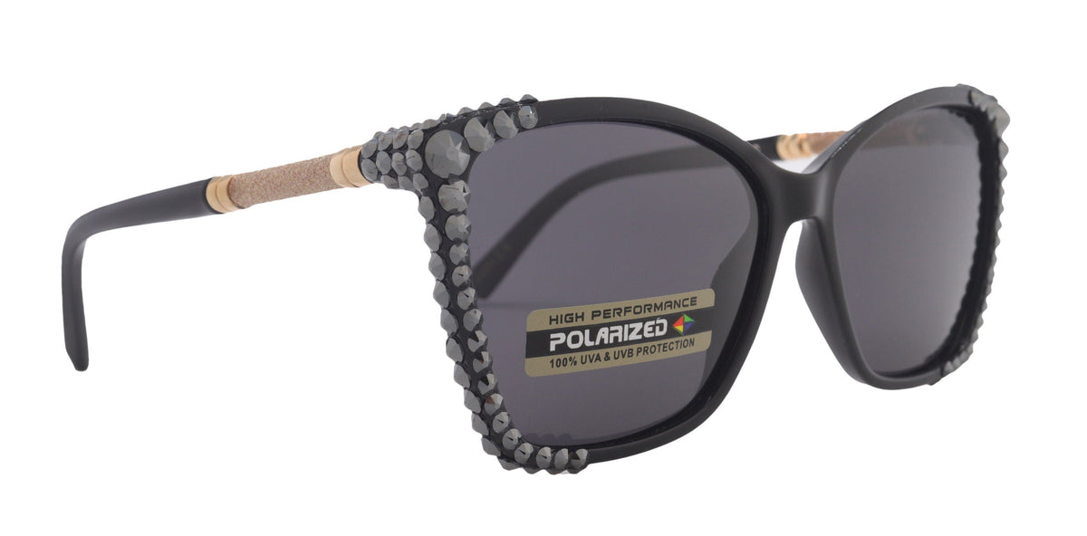 Andalucía, Polarized Premium Fashion  sunglasses with Genuine European Crystals