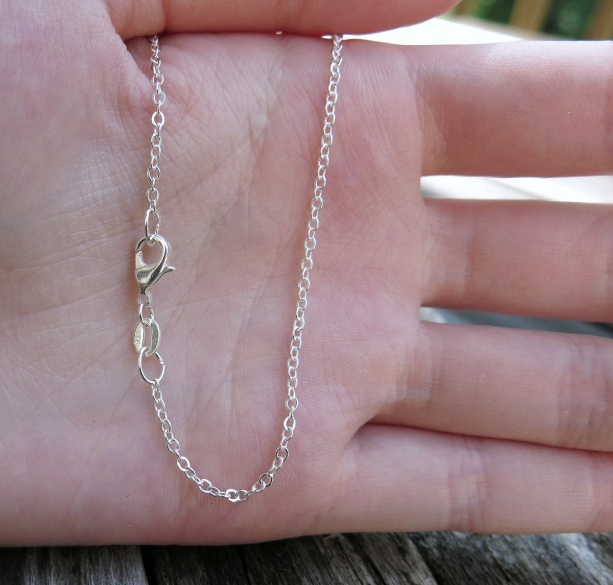 18" - Silver Filled Necklace Chain - Cable - 18 Inch - Lobster Claw Clasp - .925 Stamped