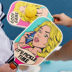 ARTI 16mm T700 Carbon Fiber Kristen & Kristy "IT'S PICKLE TIME" Pickleball Paddle - USA Pickleball Approved