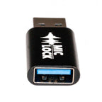 Secure Charger USB-A to USB-A - Black