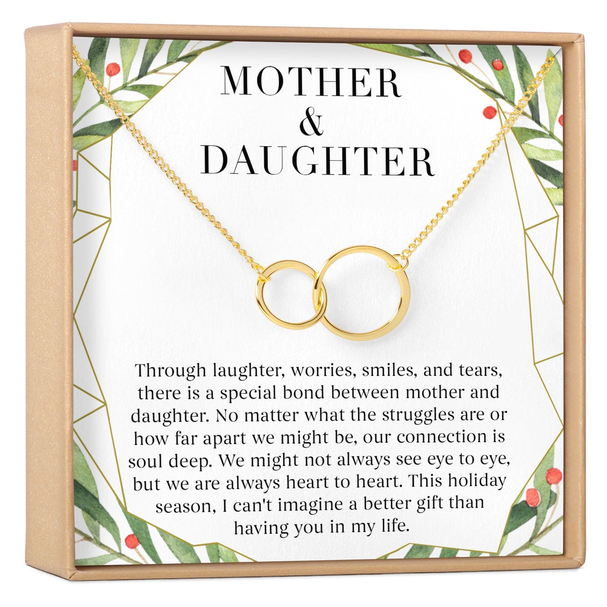 Mother & Daughter Christmas Necklace, Multiple Styles