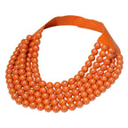 Multistrand Beaded Statement Magnetic Necklace