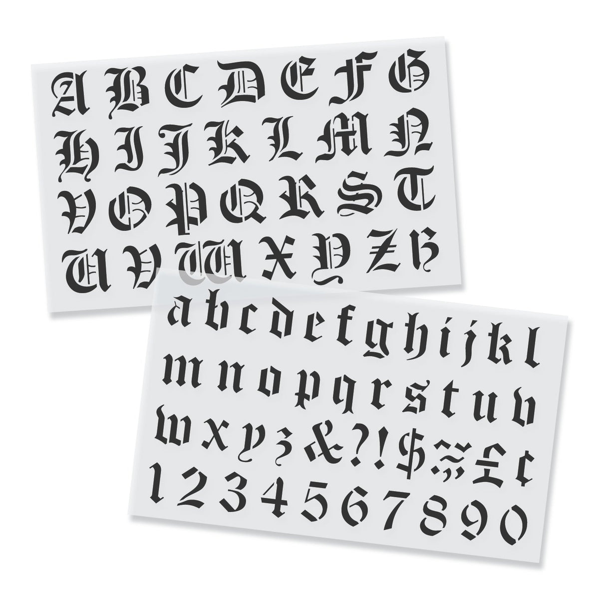 Gothic Letter Alphabet [1in Letters] Set