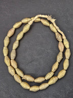 Handcrafted Ashanti Brass Bicone Beads | Large Hole Ghana Brass Trade Beads | African Brass Jewelry Making Supplies