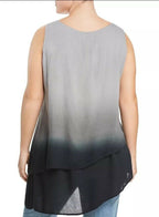 Joseph A 155603 Womens Asymmetric Dip Dye Tank Top