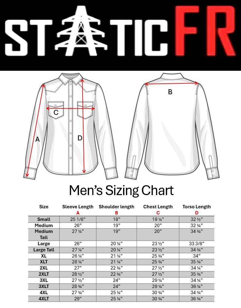 FR Pearl Snap Work Shirt - Reaper Black - With U.S Flag