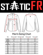 FR Pearl Snap Work shirt - Alpha Red - With U.S Flag