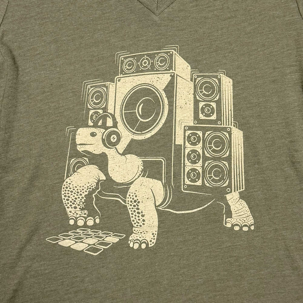 Slow Beats Womens V-neck T-shirt