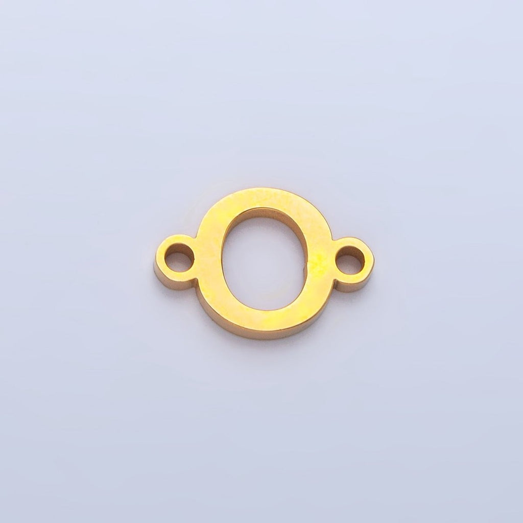 Stainless Steel 8mm A-Z Alphabet Letter Initial Minimalist Connector | A1604 - A1616
