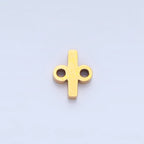 Stainless Steel 8mm A-Z Alphabet Letter Initial Minimalist Connector | A1604 - A1616