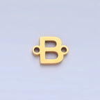 Stainless Steel 8mm A-Z Alphabet Letter Initial Minimalist Connector | A1604 - A1616