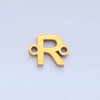 Stainless Steel 8mm A-Z Alphabet Letter Initial Minimalist Connector | A1604 - A1616