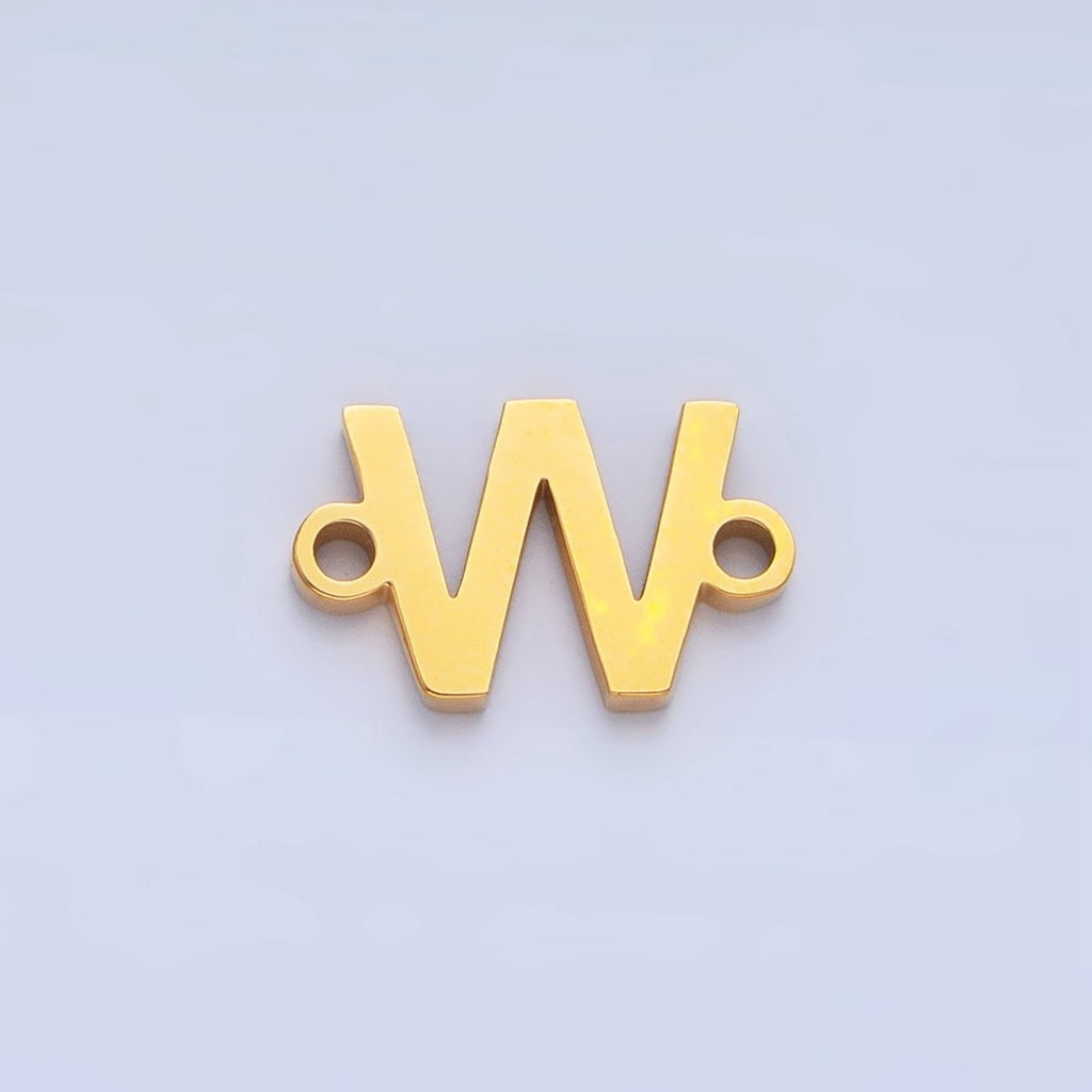Stainless Steel 8mm A-Z Alphabet Letter Initial Minimalist Connector | A1604 - A1616