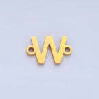 Stainless Steel 8mm A-Z Alphabet Letter Initial Minimalist Connector | A1604 - A1616